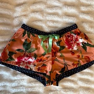 Boutique floral intimate sleep shorts